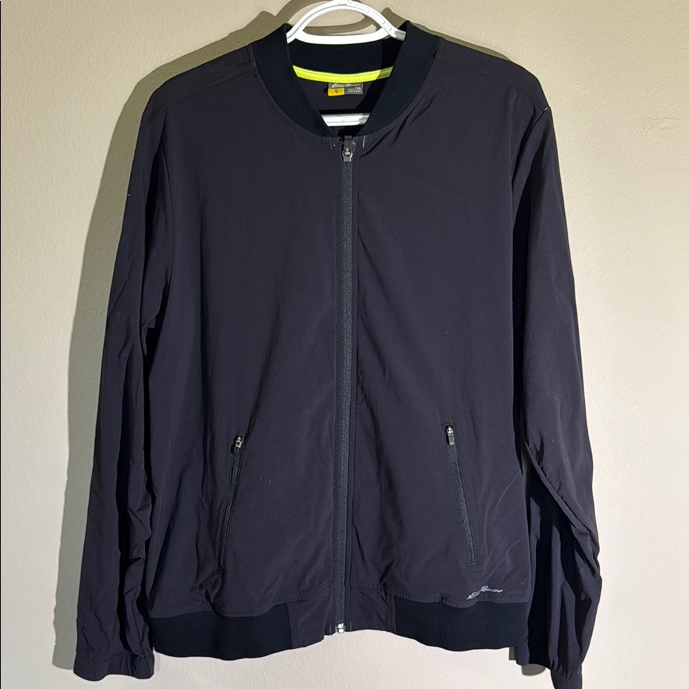 EUC Eddie Bauer Nylon Bomber Jacket; Women’s Tall XL